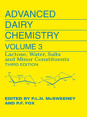 cover image of Advanced Dairy Chemistry